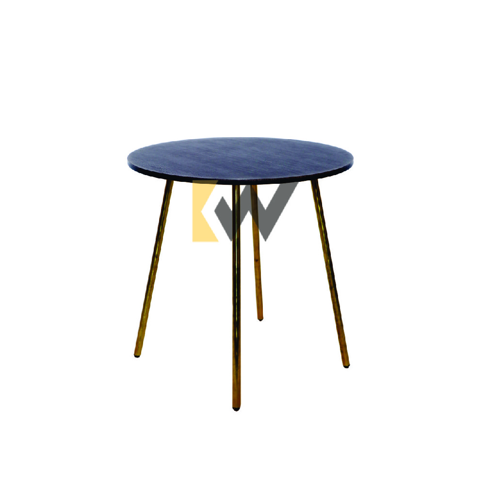 Circular Table Top with Sleek Legs