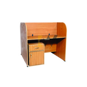 Dual Sided WorkStation with 2 Storage Cabinet