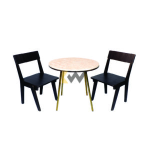 Chair with Circular Table